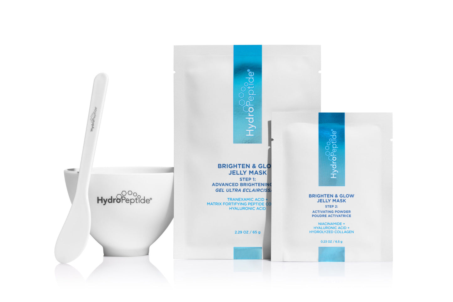 Brighten+Glow Jelly Mask – Освітлююча гелева маска-плівка Hydropeptide