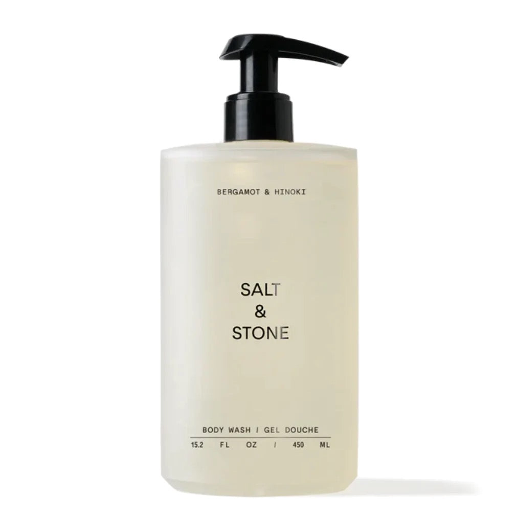 Антиоксидантний гель для душу з ароматом бергамоту та хінокі SALT & STONE, 450 ml