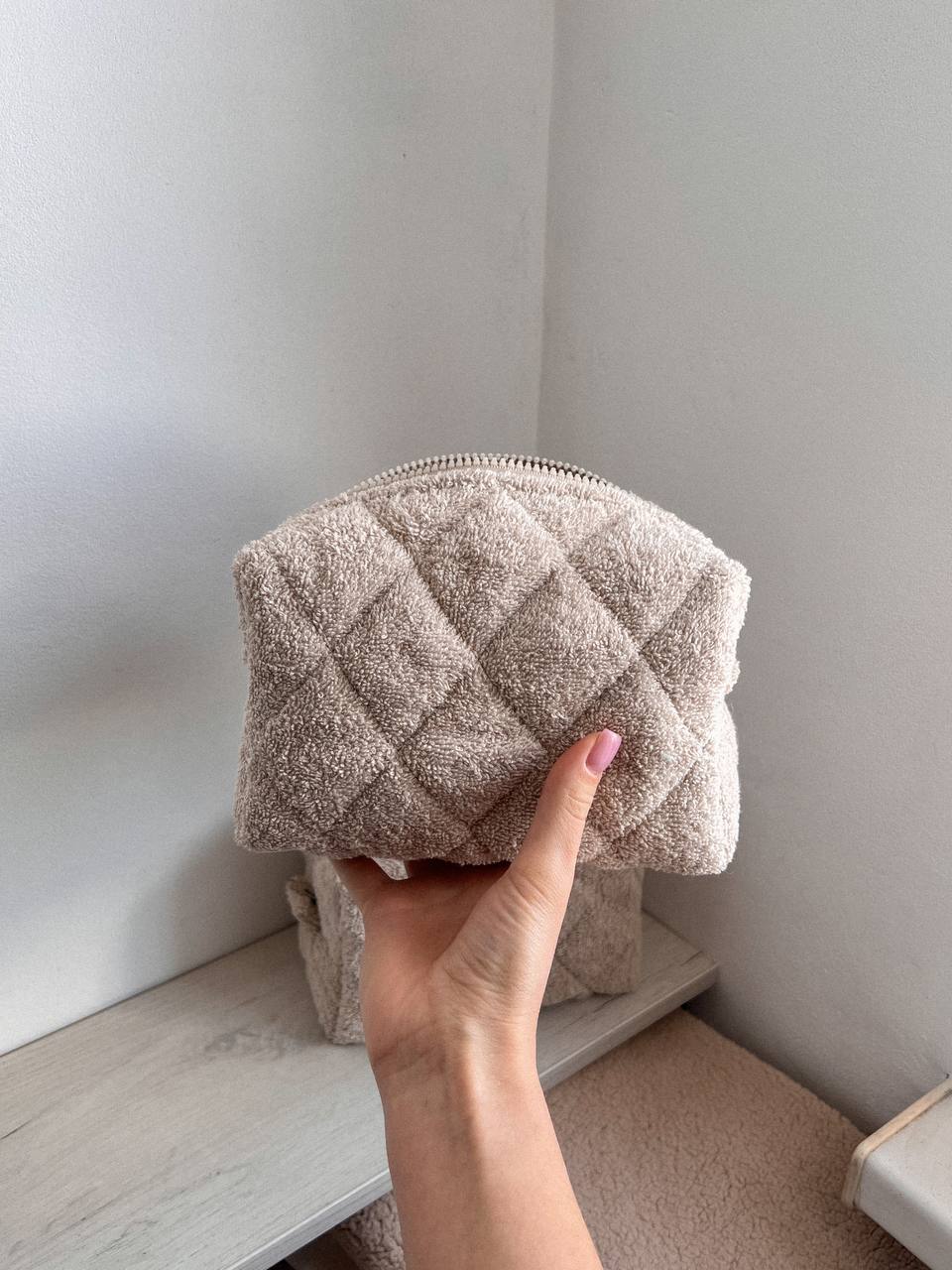 Косметичка Бежева тедді (18*12 см) Skinspo
