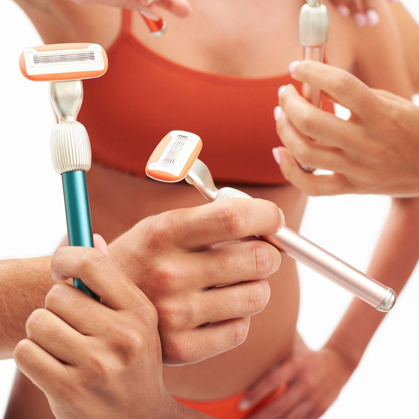 Fler Стартовий набір засобів для гоління The Razor Starter Set - Blush - Soft and metallic - Блиск - Ніжний та металізований