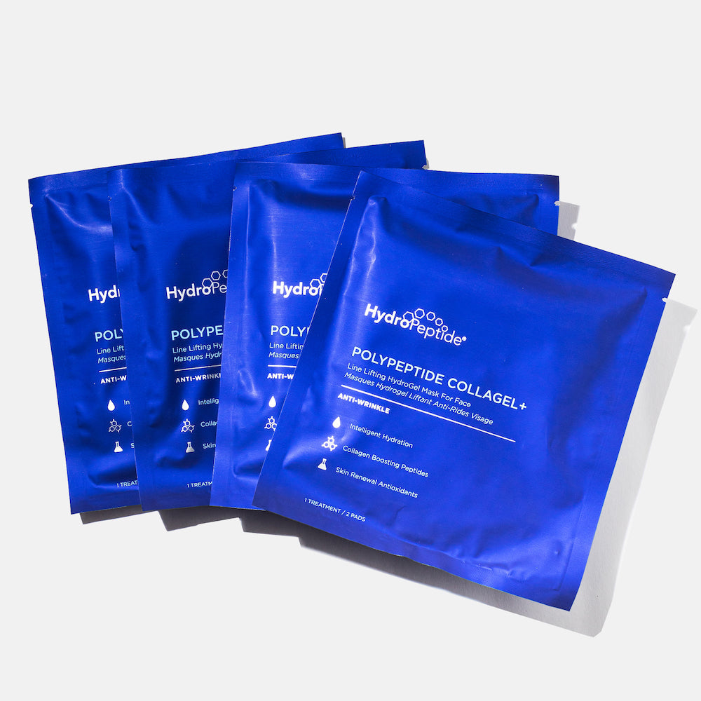 PolyPeptide Collagel + (FACE) / Гідрогелева маска проти зморшок для обличчя, 4 шт