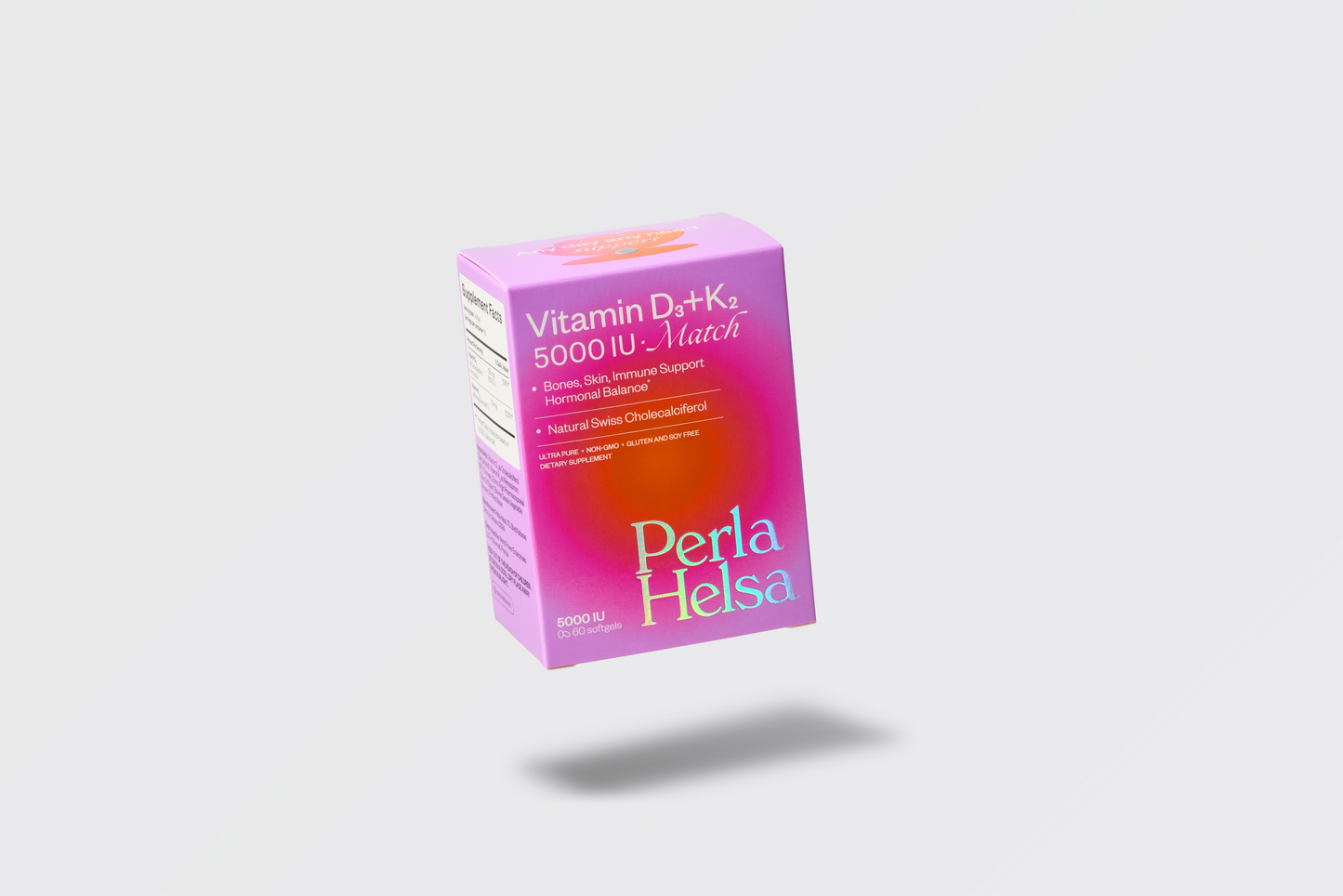 Вітамін D3 MATCH 5000 IU + K2 75 mcg Perla Helsa