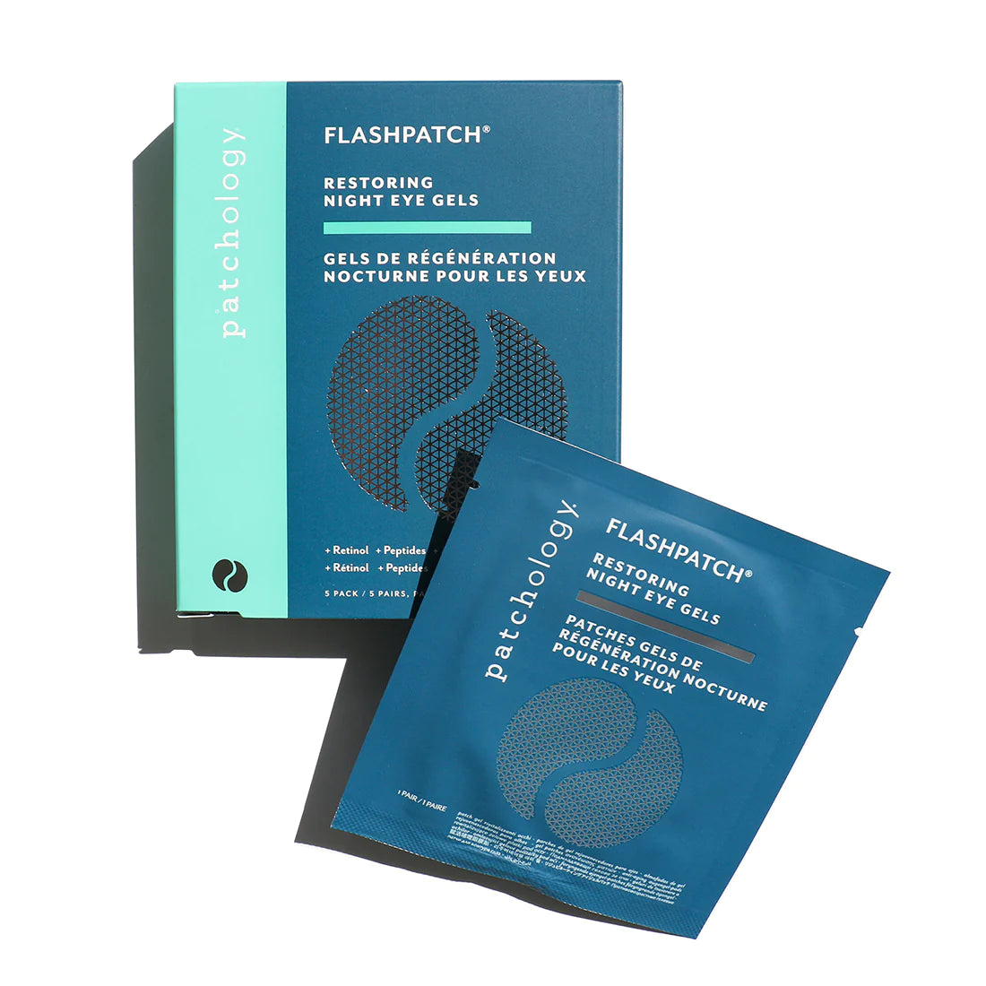 Нічні відновлюючі патчі FlashPatch Restoring Night Eye Gels - 5 Pairs Patchology