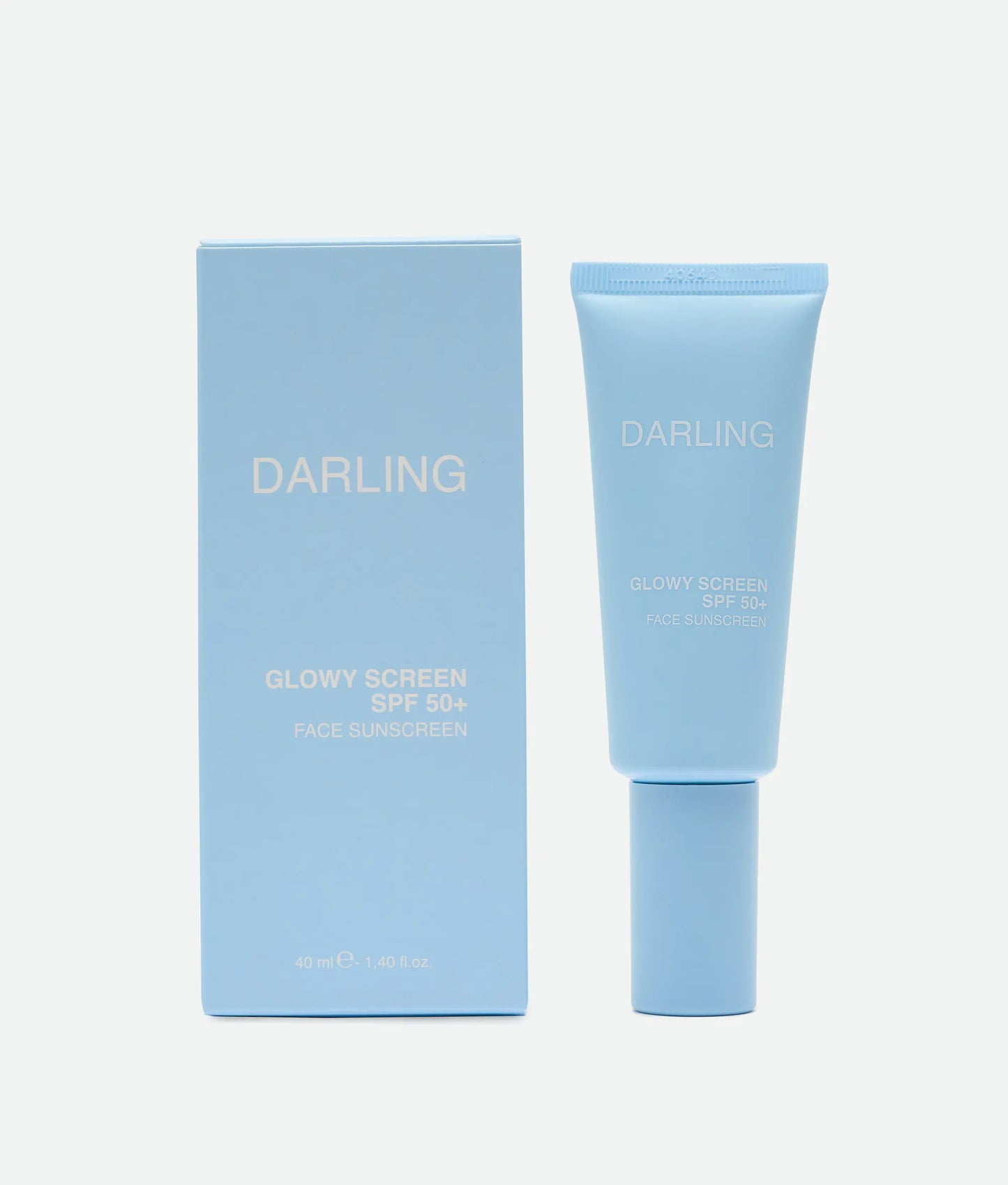 Сонцезахисний крем для обличчя та декольте SPF 50+ Glowy Screen Face Sunscreen SPF 50+ DARLING 40 ml