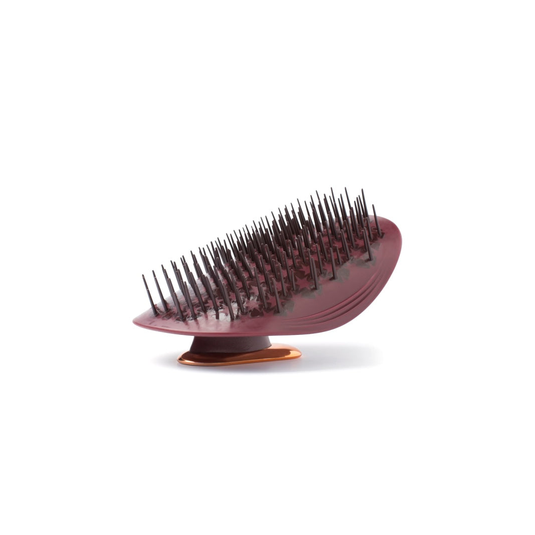 Щітка для волосся бургундія Manta Brush Burgundy/Rose Gold