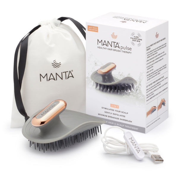 Масажна щітка для волося Manta Pulse Brush Mantra