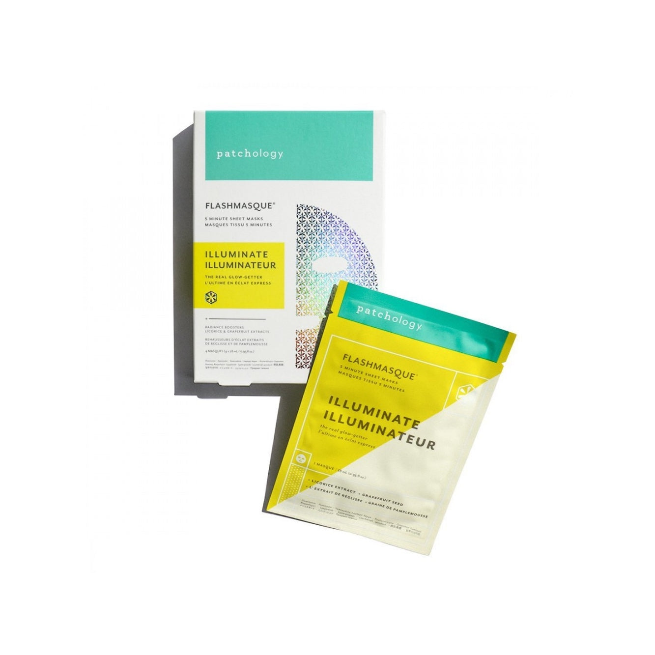 Маска для сяйва шкіри Illuminate Sheet Mask Duo2 piece Patchology