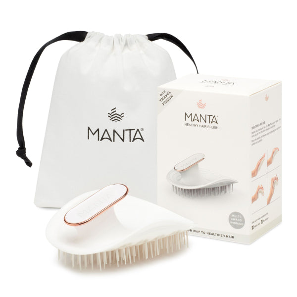 Щітка для волосся біла Manta Brush White