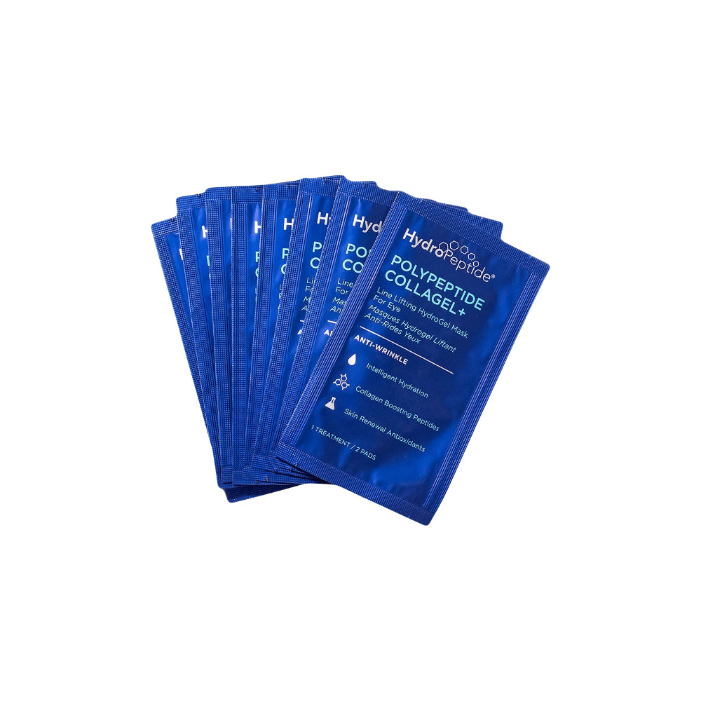 PolyPeptide collagel + mask for eyes Гідрогелева маска проти зморшок для зони навколо очей HydroPeptide 8 шт