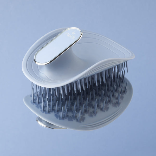Щітка для волосся з дзеркалом блакитна Manta Mirror Brush Blue
