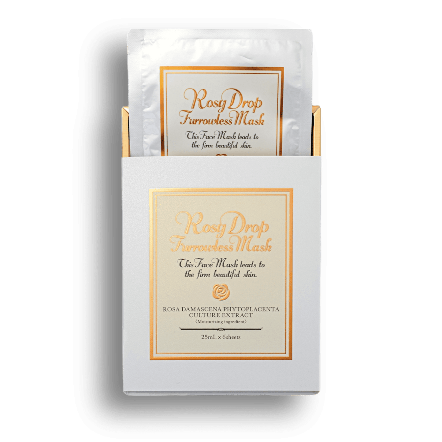 Rosy Drop Furrowless Mask - Зволожуюча маска для обличчя проти зморшок
