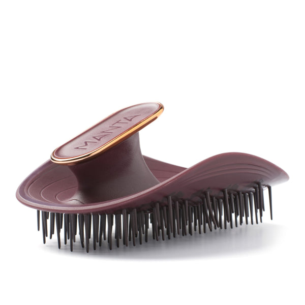 Щітка для волосся бургундія Manta Brush Burgundy/Rose Gold
