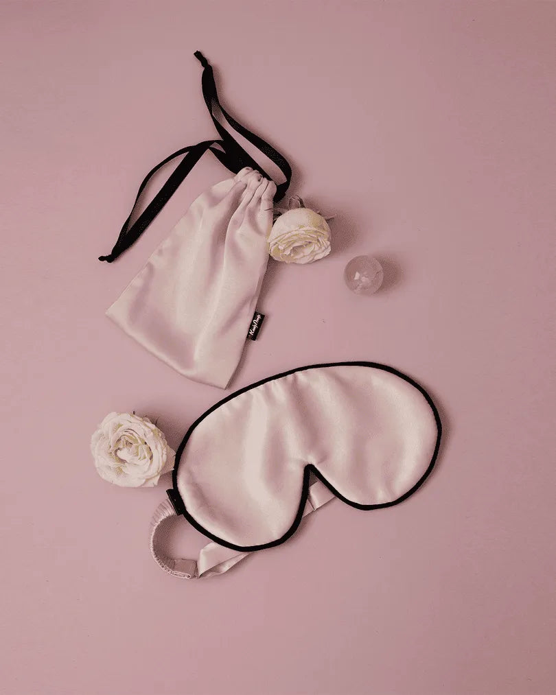 ШОВКОВА МАСКА ДЛЯ СНУ ROSY DROP