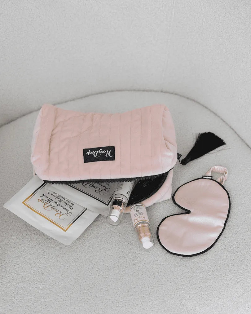 ШОВКОВА МАСКА ДЛЯ СНУ ROSY DROP