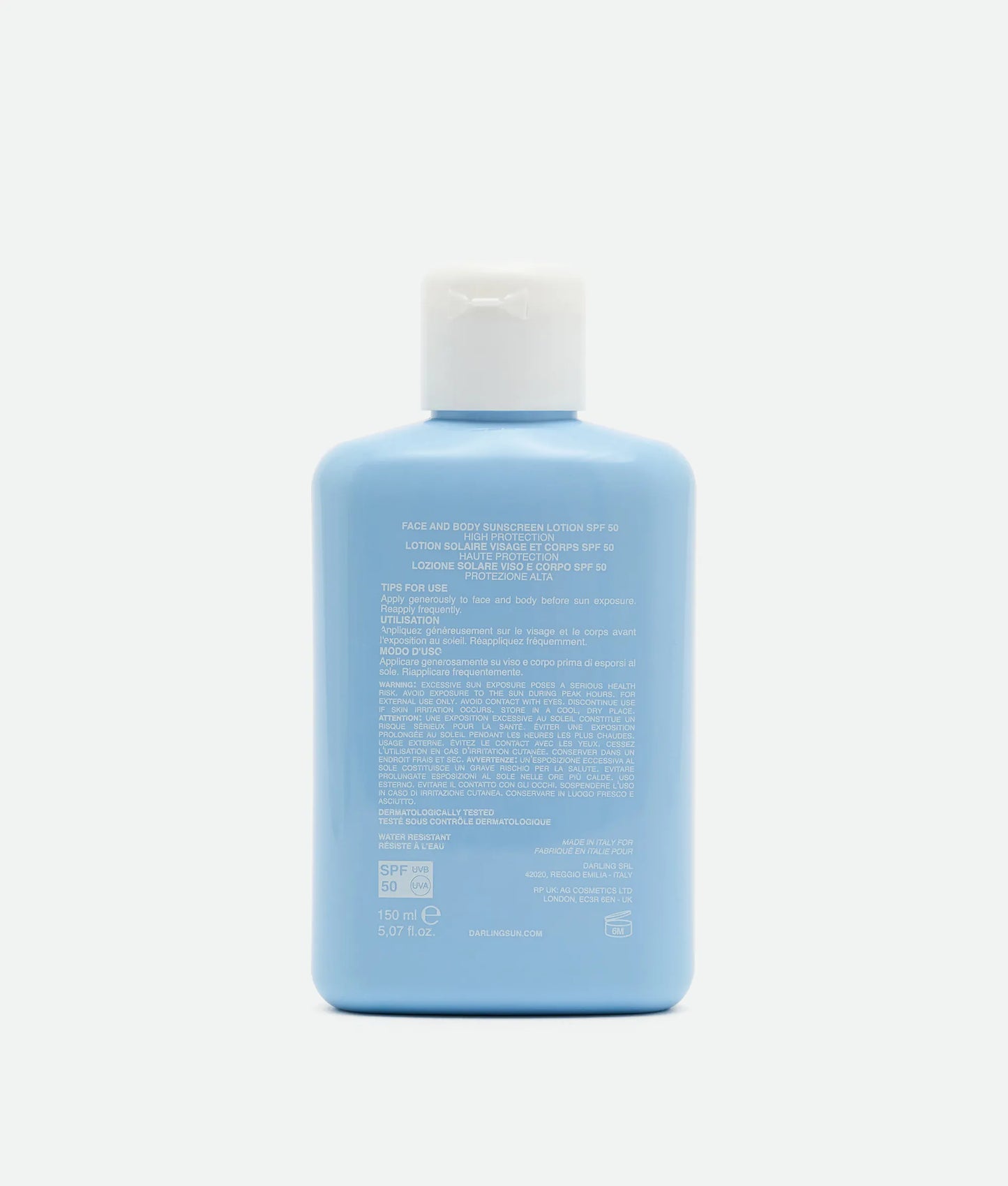 Зволожувальний сонцезахисний лосьйон SPF 50 Protect-Me Face and Body Sunscreen Lotion SPF 50 Darling 150 ml