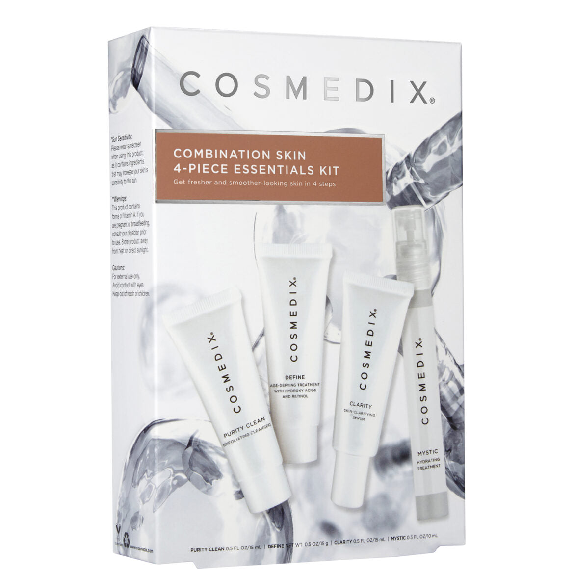 Combination Skin Kit Purity Clean, Define, Clarity, Mystic Cosmedix