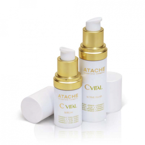 C Vital Biological Triple antioxidant Night Protector Нічний протектор. Високоінтенсивний нічний догляд. (Сироватка з Вітамін.С+Активний Флюїд (ліпоєва кислота та вітамін Е) Atache 30 ml