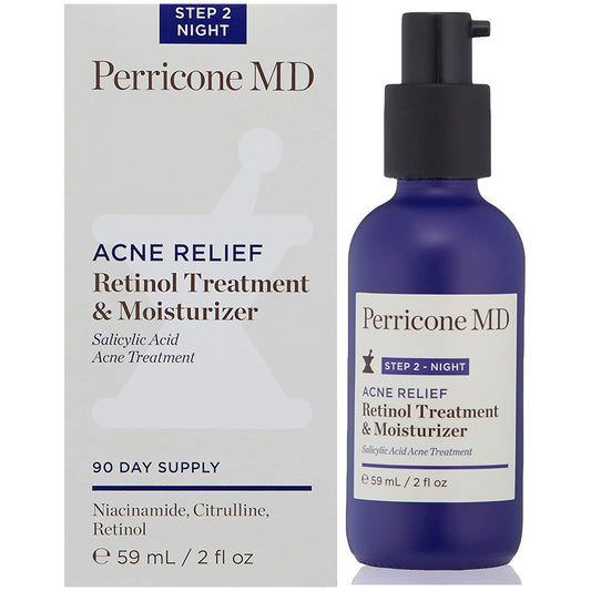 Blemish Relief Retinol Treatment & Moisturizer - Нічна сироватка з ретинолом для проблемної шкіри Perricone MD  59  ml