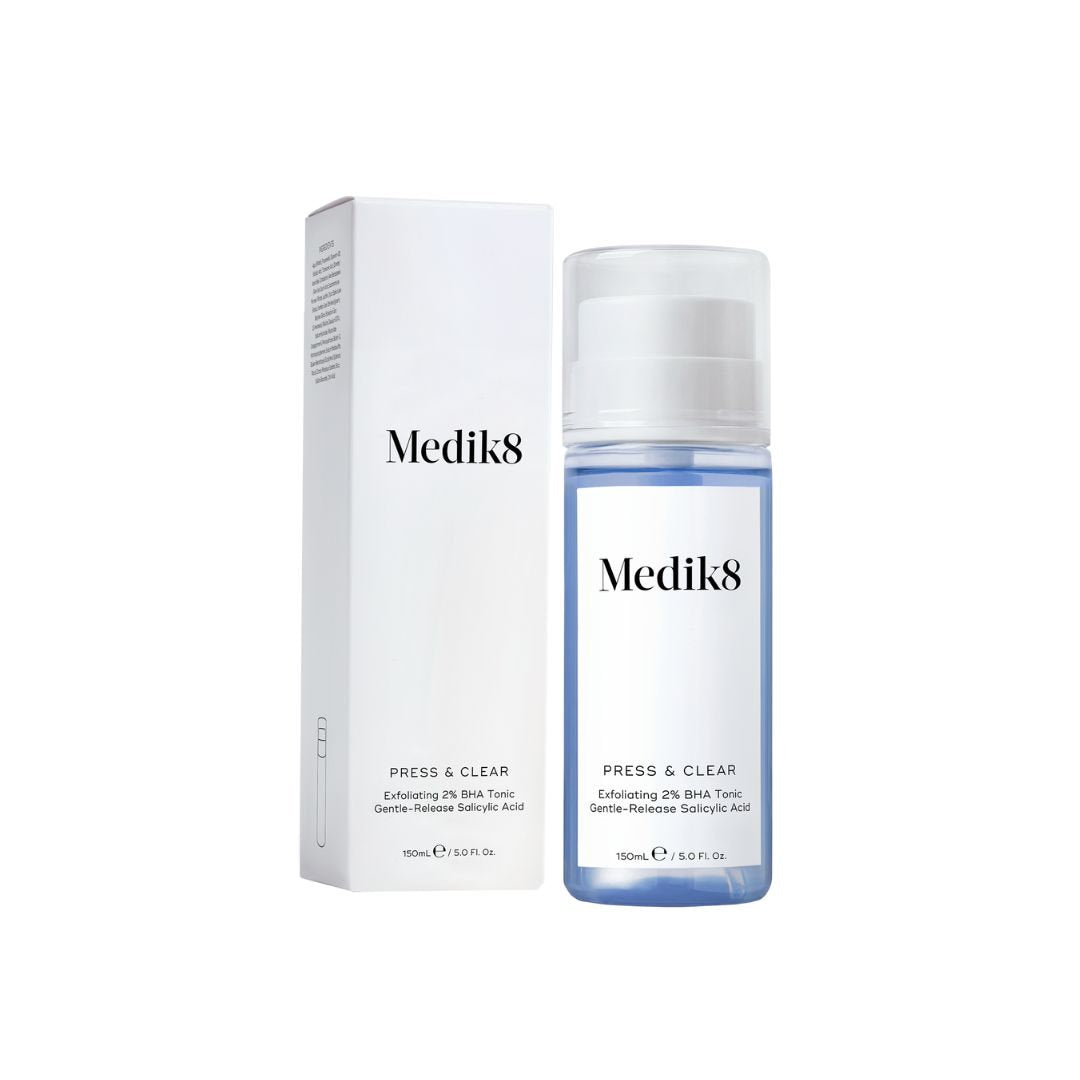 Press&Clear Отшелушивающий ВНА-тоник с 2% инкапсулированной салициловой кислотой Medik8 150 ml