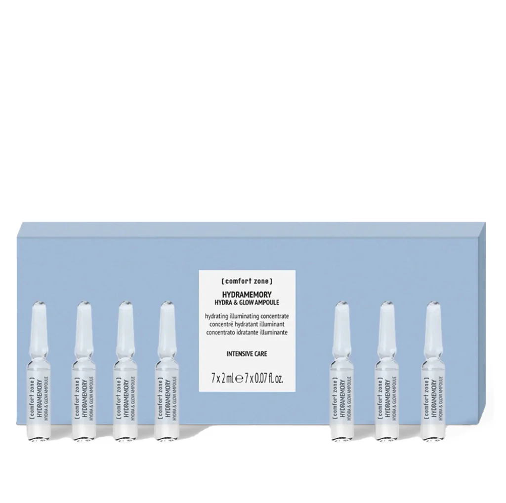Hydramemory Hydra&Glow Ampoule Ампули для обличчя «Зволоження та сяйво» Comfort Zone 7х2мл