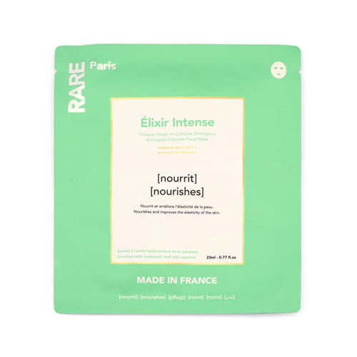 Поживна маска для обличчя Élixir Intence з гіалуроновою кислотою та скваланом Rare Paris 23 ml