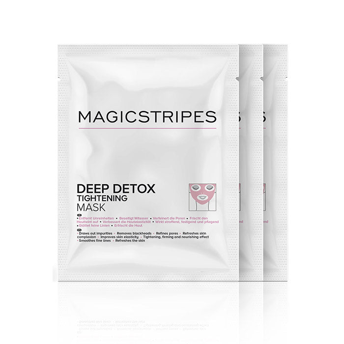 DEEP DETOX TIGHTENING MASK BOX Маска для глибокої детоксикації. Magicstripes 3 шт