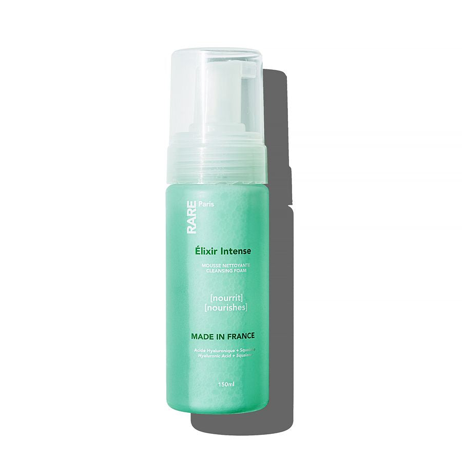 Поживна пінка для очищення обличчя Élixir Intense з гіалуроновою кислотою та скваланом Rare Paris 150 ml