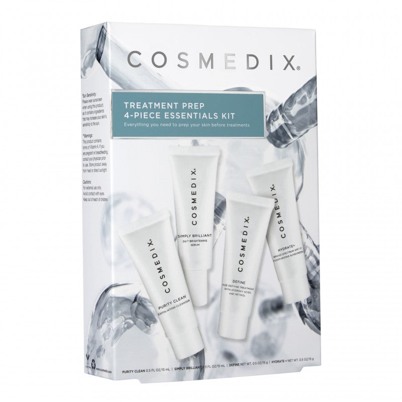 Treatment Prep Kit Purity Clean, Simply Brilliant, Define, Hydrate+ Cosmedix
