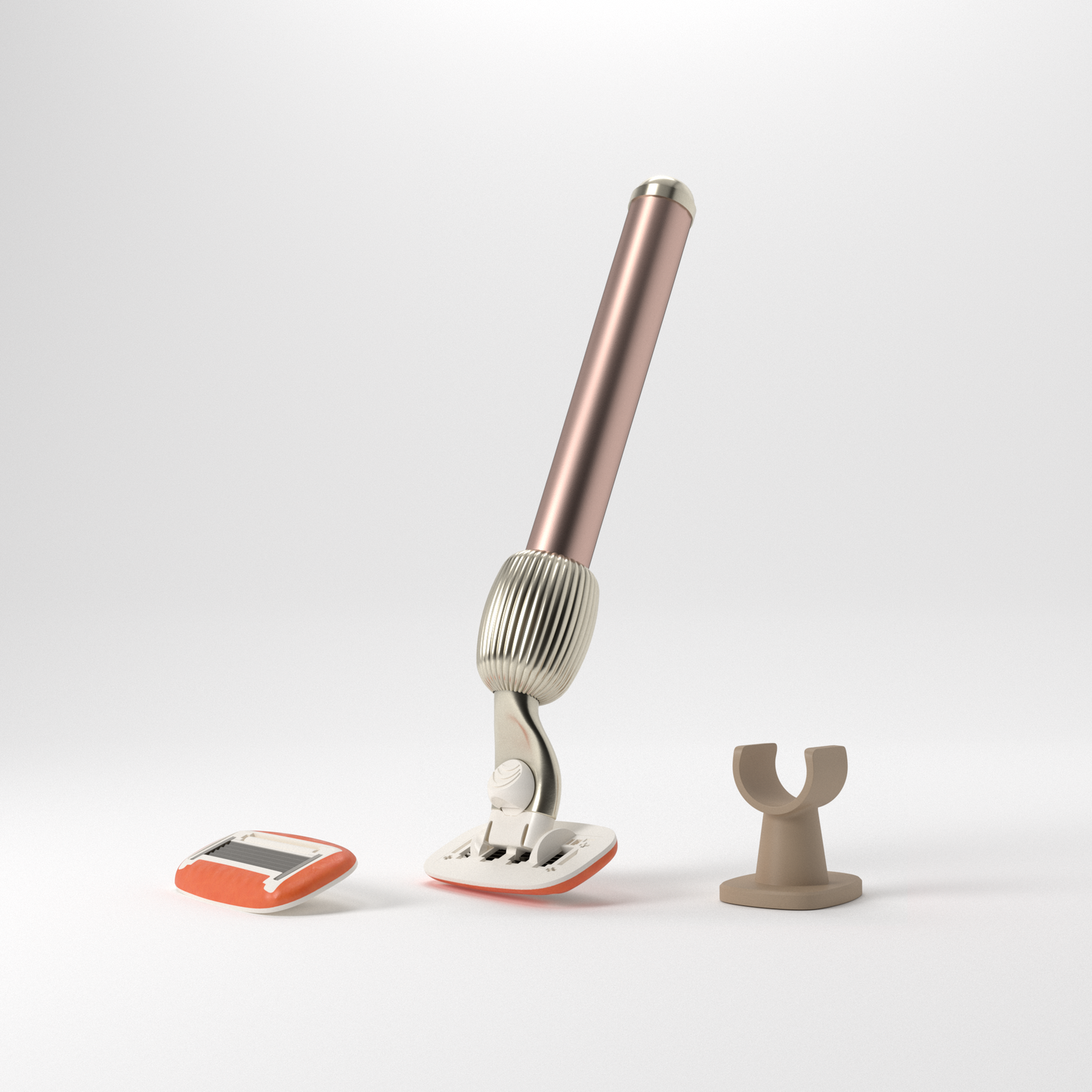 Fler Стартовий набір засобів для гоління The Razor Starter Set - Blush - Soft and metallic - Блиск - Ніжний та металізований