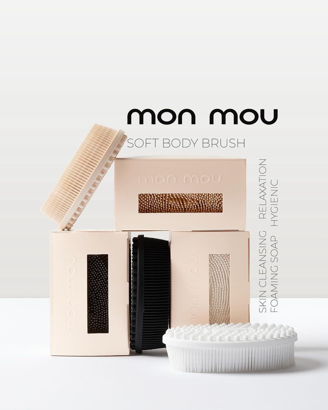 Силіконова щіточка для тіла, Soft Body Brush Mon Mou