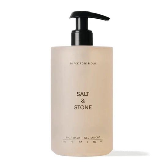 Антиоксидантний гель для душу з ароматом чорної троянди та уда SALT & STONE, 450 ml