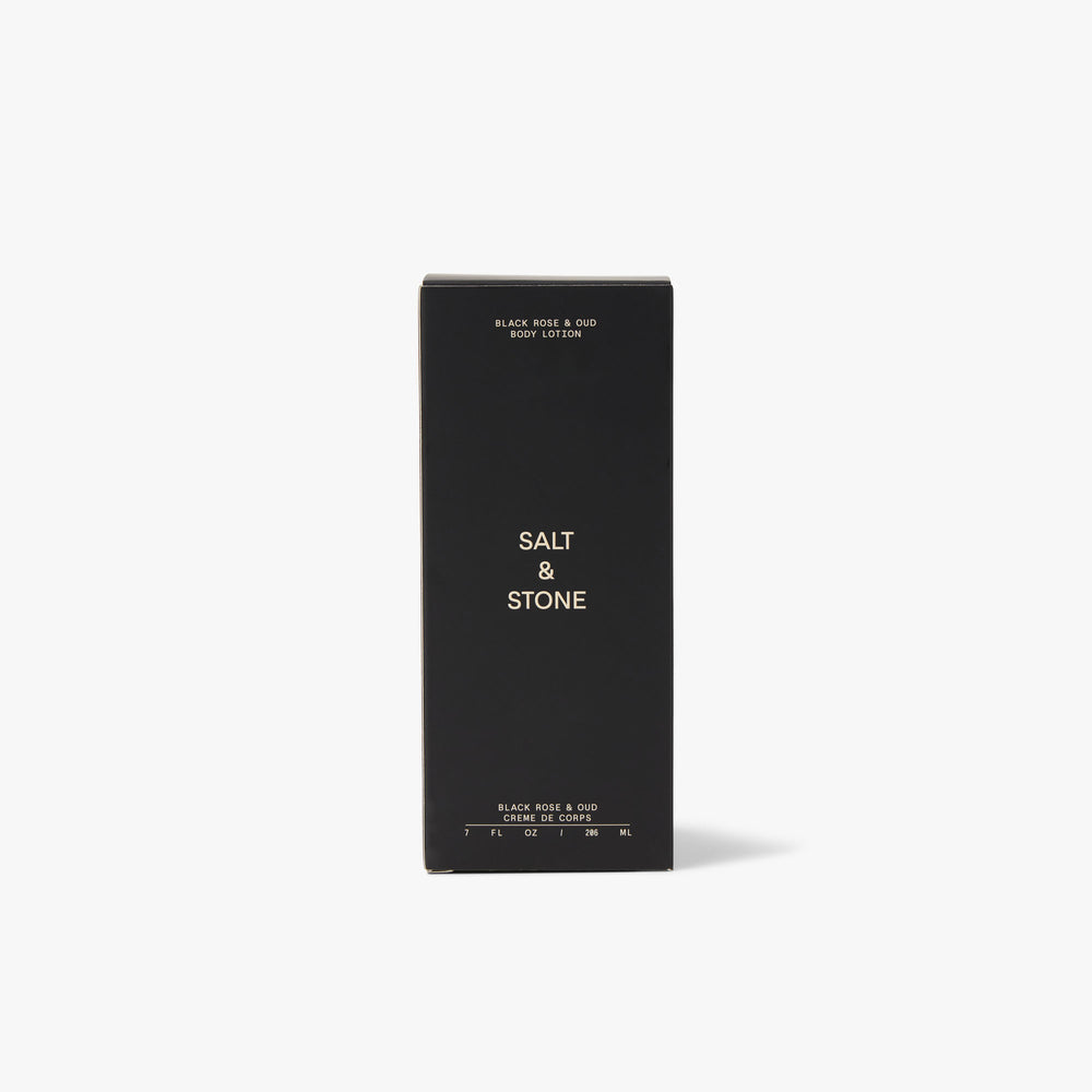 Зволожувальний лосьйон для тіла з ароматом чорної троянди та уда SALT & STONE, 206 ml