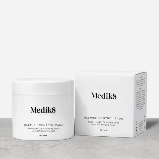 Blemish Control Pads - подушечки від висипань з саліциловою кислотою Sleep Glycolic - нічний пілінг з гліколевою к-тою і системою витримки в часі Medik8 60 шт