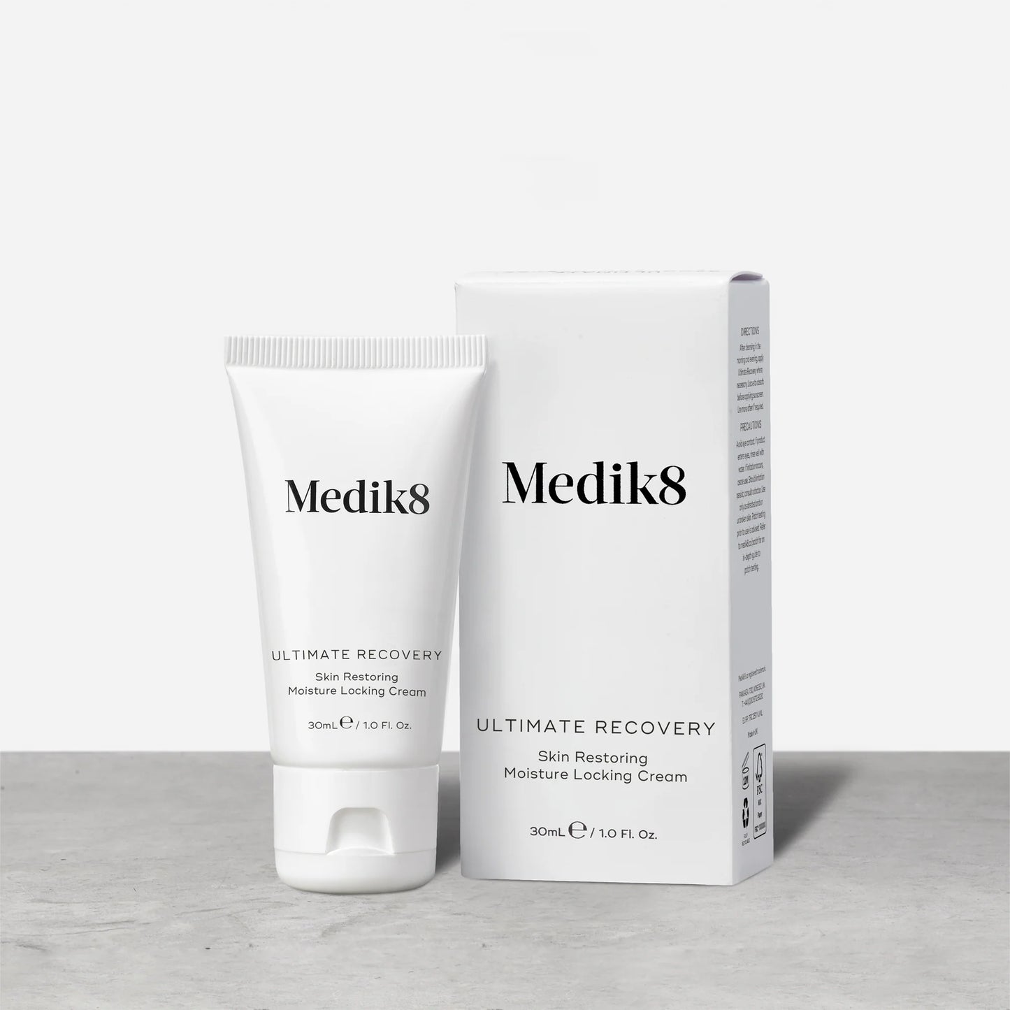 Ultimate Recovery - активний крем, що відновлює і загоює Ultimate Recovery Bio Cellulose Mask - біоцелюлозна маска, що відновлює, з цинком Medik8 30 ml