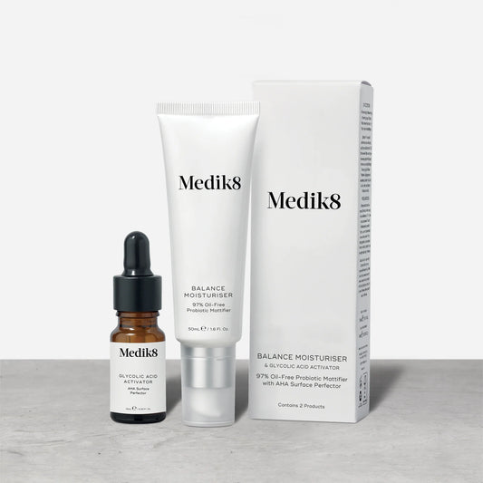 Balance Moisturiser with Glycolic Acid Activator - зволожуючий крем для проблемної шкіри спребіотиками та активатором із гліколевою кислотою Medik8 50 ml