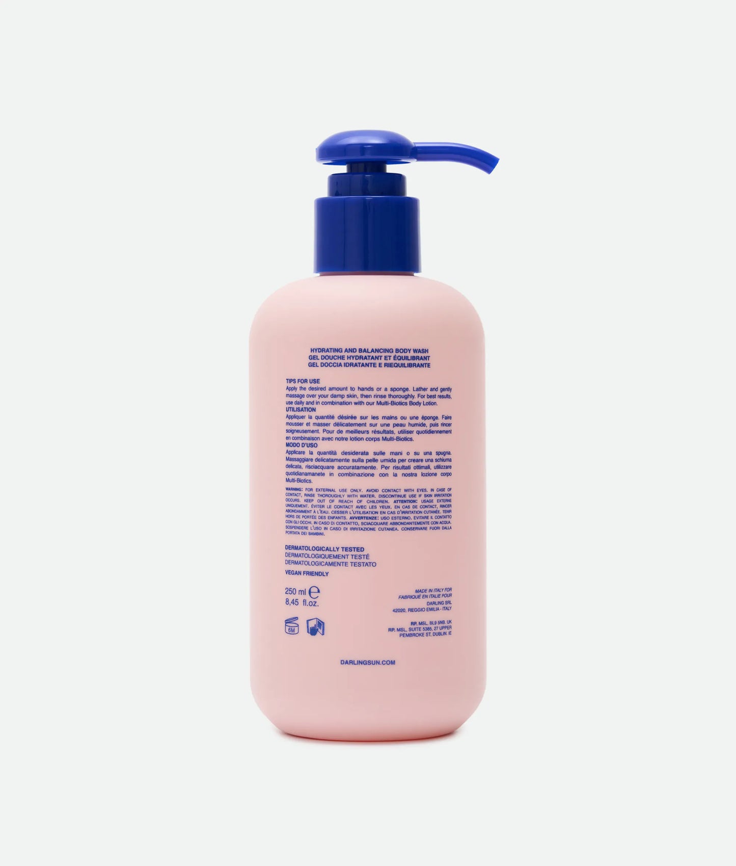 Мультибіотик: зволожувальний гель для душу Multi-Biotics Hydrating and Balancing Body Wash Darling 250 ml
