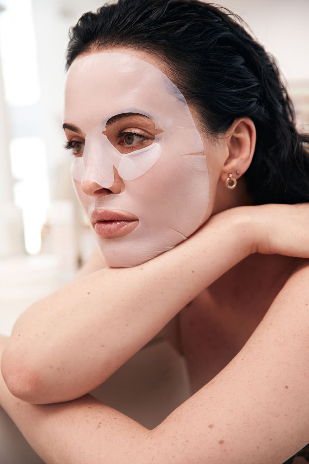 Rosy Drop Furrowless Mask - Зволожуюча маска для обличчя проти зморшок