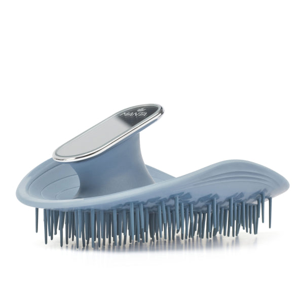 Щітка для волосся з дзеркалом блакитна Manta Mirror Brush Blue