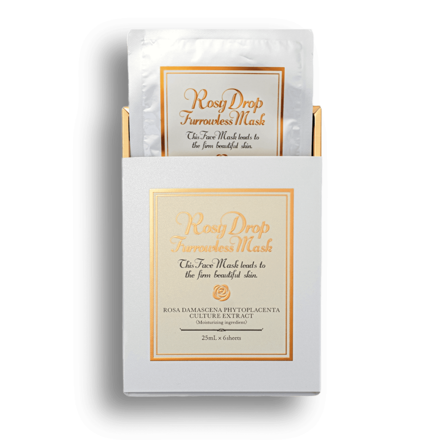 Rosy Drop Furrowless Mask - Зволожуюча маска для обличчя проти зморшок