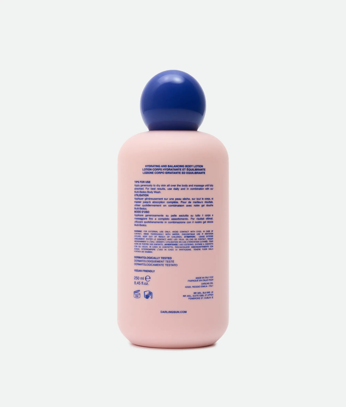 Мультибіотик: зволожувальний лосьйон для тіла Multi-Biotics Hydrating and Balancing Body Lotion Darling 250 ml