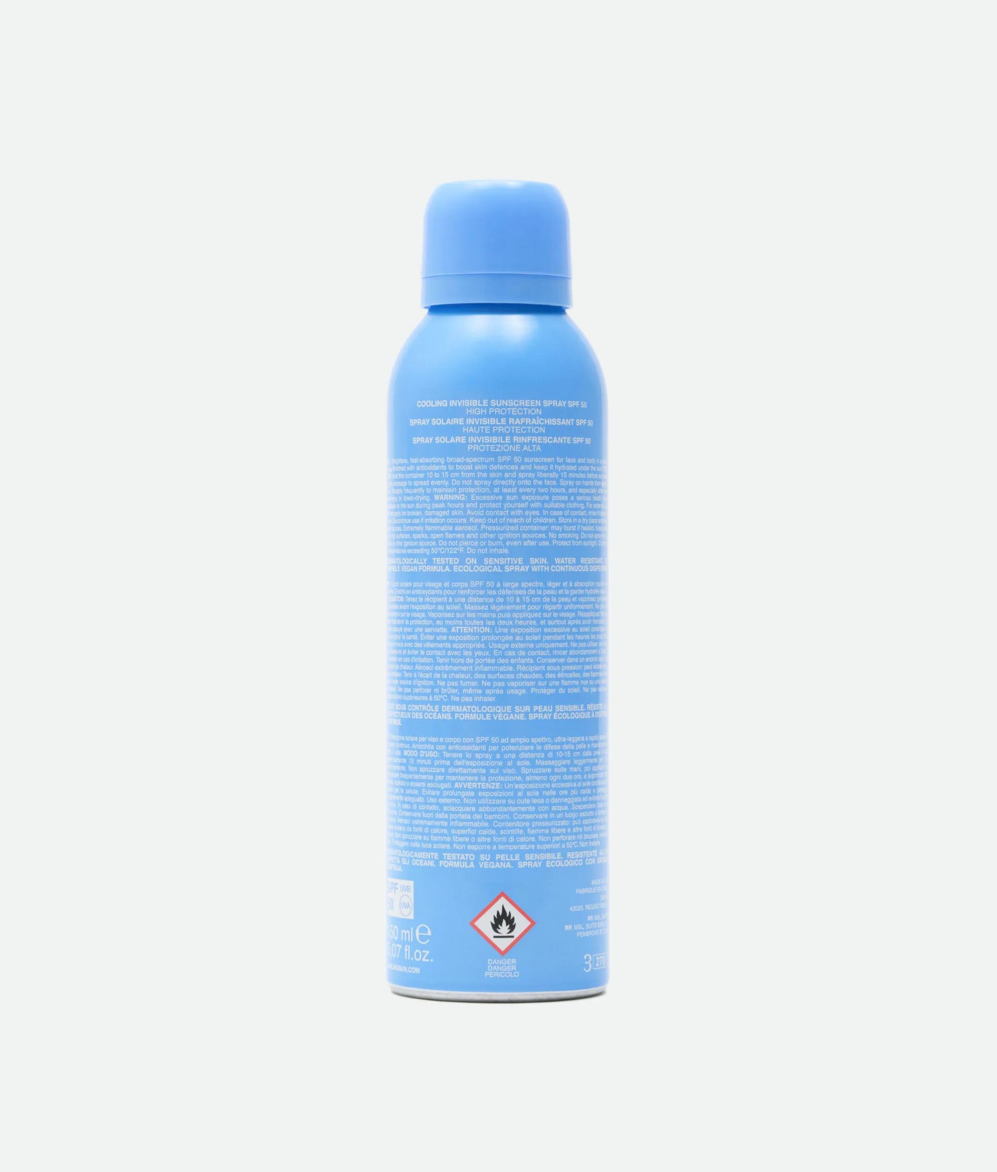 Охолоджувальний сонцезахисний спрей SPF 50 Mist-Me Cooling Invisible Sunscreen Spray SPF 50  DARLING 150 ml