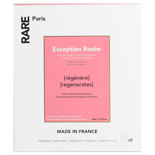 Набір з п'яти масок, що відновлюють Exception Rosée з церамідами, Омега 3 і 6 Rare Paris  115  ml