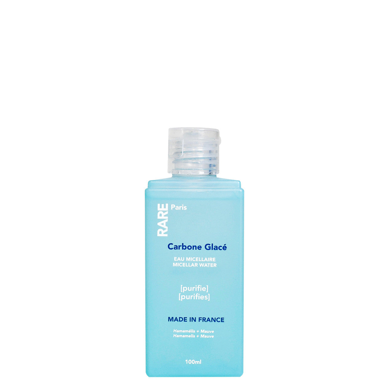 Міцелярна вода Carbone Glacé з гамамелісом та екстрактом мальви Rare Paris  100  ml