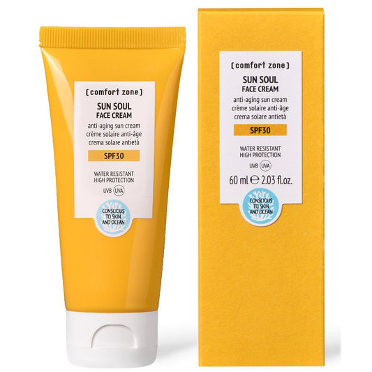 Sun Soul Face Cream SPF30 Сонцезахисний крем для обличчя SPF30 Comfort Zone  60 мл