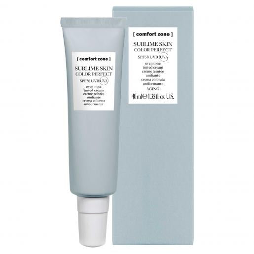 Sublime Skin Color Perfect SPF50 Крем з тоном для вирівнювання кольору шкіри SPF50 Comfort Zone 40мл