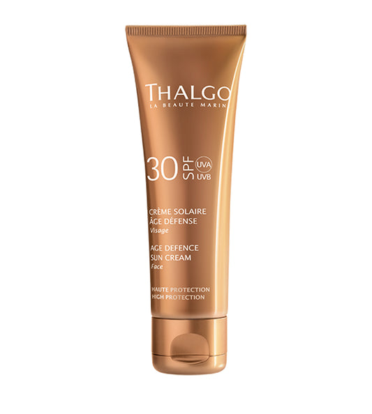 Гіалуроновий сонцезахисний крем для обличчя SPF 30 Age Defence Sunscreen Cream SPF30 Thalgo 50 ml