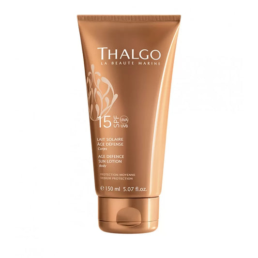 Сонцезахисний лосьйон запобігає старінню шкіри, SPF 15 Age defence sun lotion  Thalgo 150 ml
