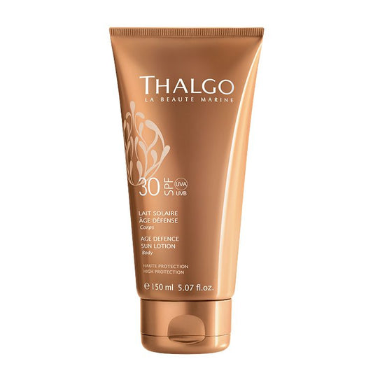 Сонцезахисний лосьйон запобігає старінню шкіри, SPF 30 Age defence sun lotion  Thalgo 150 ml