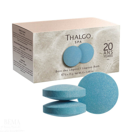 Шипучі таблетки для ванн Води Лагуни Lagoon Water Bath Pebbles Thalgo 6*25 g