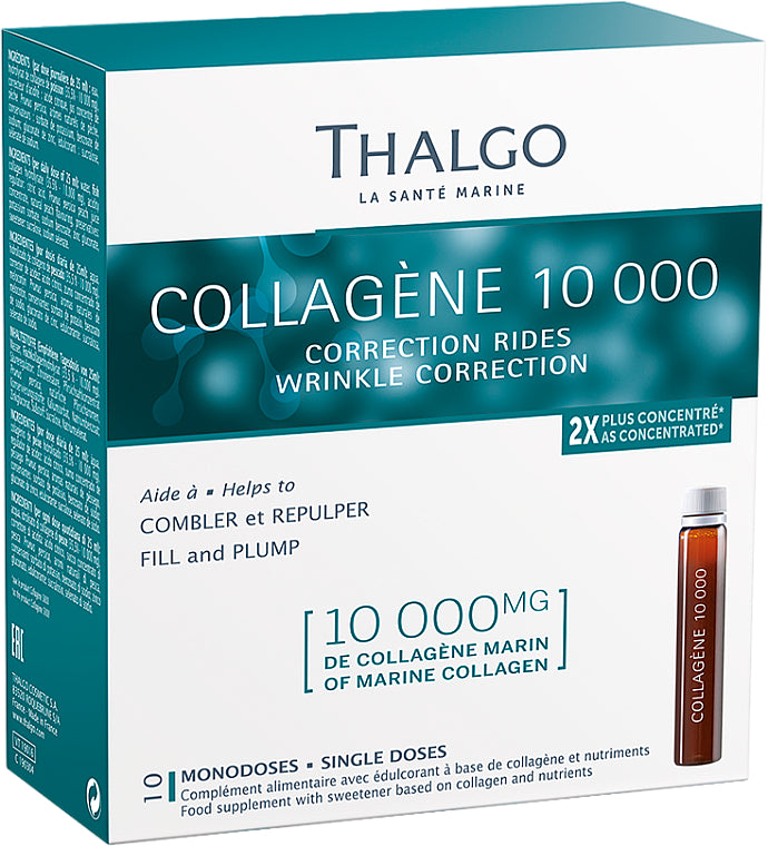 Активатор колагену 10 000 коректор зморшок Collagène 10 000 Wrinkle Correcting Thalgo 10*25 мл